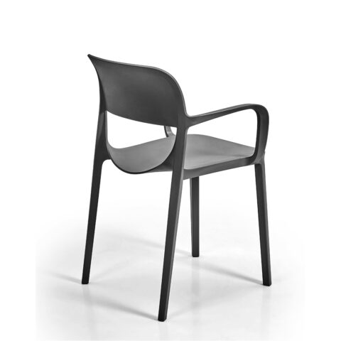 [Smile N] Silla Smile con apoyabrazos (Negro)