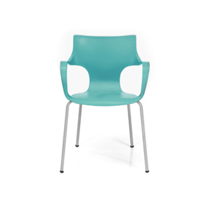 Silla Jim cromada con brazos
