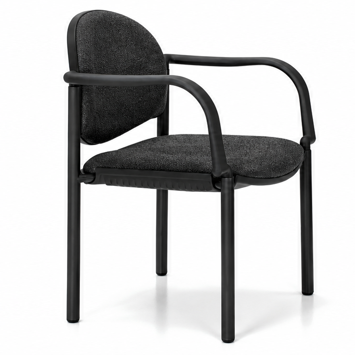Silla Fly 45 negra con brazos