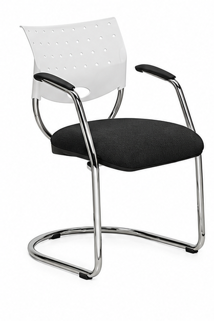 Silla Athina 206 cromada con brazos
